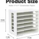 11X17 Construction Paper Organizer for Desk Scrapbook Supplies Rack