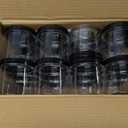 12oz Plastic Jars with Black Lids, 24 Pack Clear PET Jars Containers with Airtight Lids, Leakproof Round Plastic Storage Jar with Pen & Labels for Dry Food Storage, Candy, Crafts