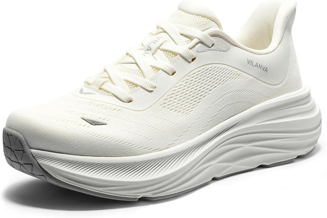 Vilanva Women's Comfortable Walking Shoes Cushion Running Tennis Shoes Non-Slip Workout Gym Athletic Breathable Trendy Fashion Sneakers, Size 8