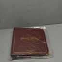Performore Family History/Genealogy 3 inch Ring Binder, Burgundy, Stitched Padded Cover with Gold Corners and Artwork, Includes Pen Loop