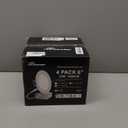 Meconard 4 Pack 6 Inch 5CCT LED Canless Recessed Lighting with Night Light, 2700K/3000K/3500K/4000K/5000K Selectable Ultra-Thin LED Ceiling Lights, 12W=110W, 1050LM, Dimmable Wafer Downlight ETL&FCC (White)