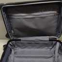 Sweetcrispy Carry on Luggage, Hard Shell ABS Suitcase with Double Spinner Wheels, Lightweight Expandable Rolling Suit Case with TSA Lock, 21 Inch Charcoal Black
