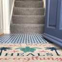 Welcome Door Mat Summer Indoor Doormat Ocean Decor, Salt Water Heals Everything Turtle 30 x 16 Inch Non-Slip Rubber Door Mat for Home Decoration, 15.7*29.5inches, 035zz