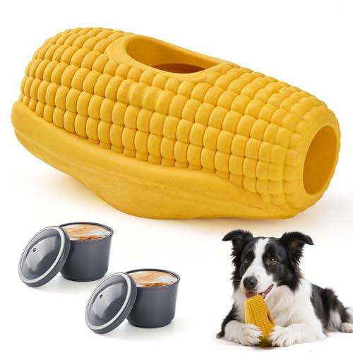LIFLIX Dog Frozen Treat Toys, Dog Enrichment Toys, Interactive Dog Toys for Large Dogs, Indestructible Dog Toys to Keep Them Busy, Corn Shape