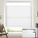 Lazblinds No Drill TDBU Cellular Shades, 30.5" W x 64" H, White
Light Filtering Upgraded No Tools Easy Install Cordless Top Down Bottom Up Honeycomb Blinds for Windows