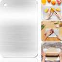 Stainless Steel Cutting Boards for Kitchen - Food Grade, Non-Stick Chopping Board for Meat, Fruit, Vegetables - Dishwasher Safe (12 x 8 in)