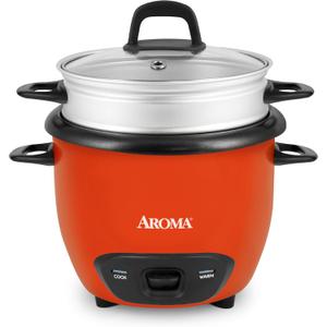 AROMA 3-Cup (UnCooked) / 1.5Qt / 6-Cup Cooked Rice & Grain Cooker (ARC-743-1NGOR)