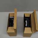 2 Pack Wireless Controller for PS4, LED Backlit Controllers for PS4/Pro/Slim, 1000mAh Battery, Double Shock 6-Axis Motion Sensor, Adjustable RGB Backlight, White+Black