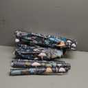 REDAMANCY Green/Blue/White Mystic Vintage Mushroom Forest Plants Peel and Stick Wallpaper Stick on Contact Paper Wall Paper Easy Peel Off for nightstand Drawer Cabinet Renter (17.7" x 118")