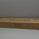 Room Divider 3-Panel Privacy Screen, Portable Screen Steel Frame with Hook&Loop for Home, Office, Classroom, Studio, Meeting (Black)