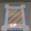 SZYUU 11x14 Wavy Picture Frame with Mat for 8x10, Real Glass and Wooden​ Frame  Tabletop or Wall Hanging Photo Frame(1 Pack, Blue)