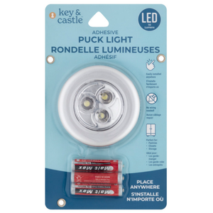 Key & Castle Adhesive Puck Light