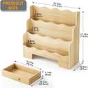 3-Tier Montessori Scalloped Kids Bookshelf, 29.6" Wide Natural Wood Forward Facing Bookcase for Toddlers, Children's Book Display and Organizer for Playroom, Nursery, Bedroom or Classroom, 29.6"W x 10.7"D x 27.6"H