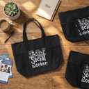 Paterr 6 Pcs Social Worker Gift for Women Bulk Social Work Tote Bags Volunteer Appreciation Gifts for Teacher Nurse Church(Classic Color)
