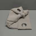 NICETOWN Room Darkening Draperies Window Curtain Panels, Thermal Insulated Grommet Room Darkening Curtains for Bedroom (Natural, 2 Panels, W34 x L54 -inch)