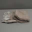 DII Woven Basics Collection 100% Cotton Knit Table Runner, 15x72, Stone