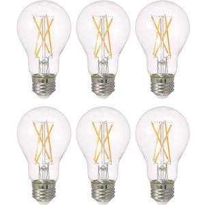 SYLVANIA LED TruWave Natural Series A19 Light Bulb, 40W Equivalent, Efficient 5.5W, Dimmable, 450 Lumens (40805), Soft White ( 6 Count )