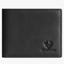 Easy-to-use Genuine Leather Bifold Wallet for Men | RFID Blocking, Slim Durable Design | for Travel, Business (Black)