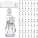 50pcs plastic sign Holder clips sign clips for display Rotatable acrylic Signs Holders Stand for Label Acrylic Double Sided Swivel Price Tag Holders for Sale Label Signs Display