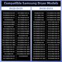 Upgraded DC47-00019A Dryer Heating Element for Samsung DV45H7000EW/A2 DVE45T3400P/A3 DVE50T5300C/A3 DVE45R6100W/A3 DV42H5000EW/A3 DVE45R6100C/A3 DVE50M7450W/A3 DVE50R5200W/A3 DVE50R5400W/A3