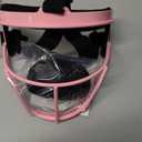 Dinictis Softball Face Mask, Lightweight, Comfortable, with Wide Field Vision, Durable and Safe Face Guards, Premium Protective Softball Fielder's Mask-Pink-Youth(M)