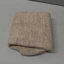 decorUhome Chenille Decorative Throw Pillow Covers 18x18 Set of 2, Farmhouse Textured Square Neutral Solid Accent Pillow Covers for Couch Sofa Bed Living Room Home Decor, Khaki