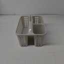 Portable Shower Caddy Basket with Compartments Cleaning Supplies Organizer with Handle Plastic Storage Divided Tool Bin for Bathroom, Bedroom, Kitchen, College Dorm, Garden, Under Sink, Light Grey