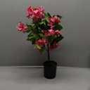 Fake Plants Bougainvillea Artificial Flowers, Fake Flowers Faux Trees Indoor 25.5", Artificial Potted Flower Faux Bougainvillea Trees for Home, Living Room, Bedroom, Kitchen, Dining Room Decor, Pink