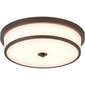 16 inch Flush Mount Ceiling Light, 3-Light Close to Ceiling Light Fixtures with Oil Rubbed Bronze Finish for Livingroom Bedroom Kitchen Diningroom(Oil Rubbed Bronze)