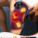 Upgraded 2.0 Red Light Therapy Knee Brace - Knee Massager with 4 Vibration Areas, Cordless Controller, Near Infrared Red Light Therapy Heated Device for Knee Elbow Shoulder