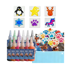 BitsFun Magic Water Elf Toy Kit–Make Your Own Squishies Sensory Toys  10 Xmas Molds, 12 Color Gels  Fun DIY Craft Kits, Birthday Gifts, Party Favors, Stocking Stuffers for Kids Boys Girls Ages 3+