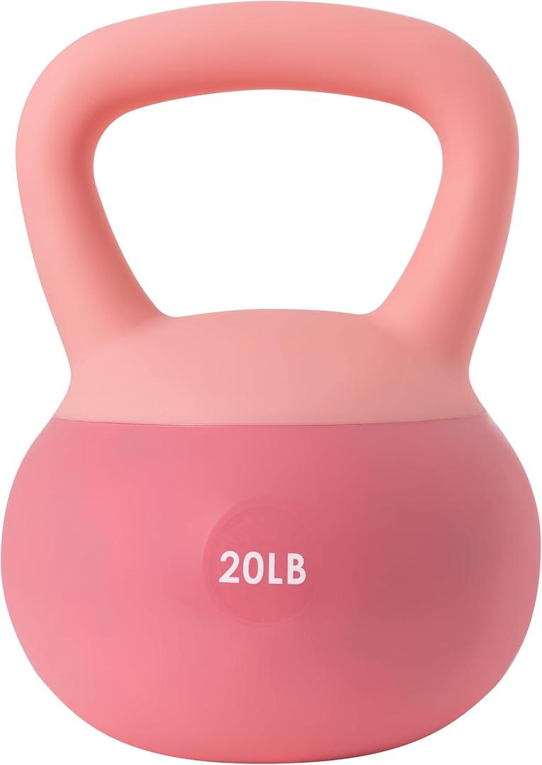 ALTLER Soft Kettlebell 20LBS Safe Strength Training Kettlebell Anti-Slip Grip Weight for Home Workouts and Men/Women/Beginners