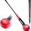 CHAMPKEY Golf Swing Trainer - Tempo & Flexibility Training Aids Warm-Up Stick Ideal for Golf Indoor & Outdoor Practice (40", Red)