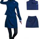 Anime JJK Zenin Cosplay Costume Girls Women Japanese School Uniform Skirt Dress Halloween Outfit (Small, Blue 01)