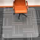 WASJOYE Chair Mat for Carpet, 45" x 53" PVC Clear Rectangle for Carpet