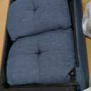 Sectional Sleeper Sofa with Pull Out Bed, L Shape Convertible Linen Couch with Storage Chaise, 2 in 1 Pull Out Sofa Bed with 2 Seats, for Living Room, Apartment, Dark Blue