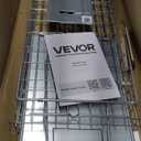 VEVOR Live Animal Cage Trap, 42" x 16" x 18" Humane Cat Trap Galvanized Iron, Folding Animal Trap Cage with Handle for Stray Dogs, Armadillos, Raccoons, Foxes