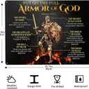 WZVZGZ Armor of God Tin Metal Sign Wall Decor Fun Decoration for Home Kitchen Bar Room Garage Vintage Poster Plaque 12" x 16"