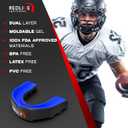 Sports Mouth Guard for Boxing, Football, MMA, Wrestling, Muay Thai, Hockey & Lacrosse Custom Fit Mouthguard for Men, Women, Kids & Youth Case Included, Comfortable, BPA Free, Braces Compatible