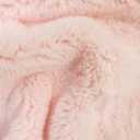 Hug-Z Arctic Rabbit Minky Fabric by The Yard DIY Baby Blankets Decor Clothing Snuggle Shaggy (Light Pink)