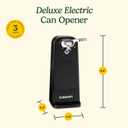 Cuisinart Can Opener with One-Touch Operation, Electric Can Opener for Kitchen Including Magnetic Lid Holder, Automatic Can Opener with Easy Clean Design and Nonslip Base, Black, CCO-50BKN