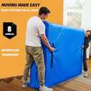 BETU Mattress Bags for Moving, Mattress Protector Waterproof Mattress Cover Queen Size Storage Bags with 8 Heavy-Duty Handles and Zipper for Bed Extra Thick Large Reusable (82"x62"x15" Blue)