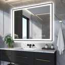 EchosLife LED Wall-Mounted Vanity Mirror, Model KM006-S3R10191UL 40x36 inches