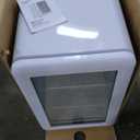 Cooluli Decor 2.4 cu ft Compact Mini Fridge with Glass Door - Small Refrigerator for Bedroom, Office, Dorm - Ideal for Soda Drinks, Beer (White)