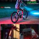 Victoper Bike Light, High Lumens Super Bright Bicycle Lite, 6+4 Modes USB Rechargeable Bike Headlight & Taillight Set, Waterproof Safety Bike Front & Rearlight for Road, Mountain, Night Riding