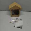 SPY Window Birdhouse - Easy to Make See Through One Way Mirrored Home Bird Nest House Mount with Viewing Window for Backyard  7x8.5 In
