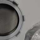 Elementi Sprouting Lids for Mason Jars (Set of 2), Wide Mouth Mason Jar Strainer Screen Lids for Sprouting Kit, 316 Stainless Steel Mesh (Grey)