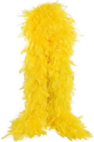 THARAHT Chandelle Feather Boa 19 Color-38g/55g100g 2Yard Dancing Wedding Party Halloween Costume Decoration Feathers boa