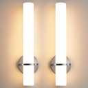 AIJIASI Brushed Nickel Bathroom Sconces Wall Lighting 18W LED Dimmable Vanity Light Fixture, 3000K Modern Wall Light Fixtures Indoor Wall Lamps for Bedroom Living Room Mirror Hallway Porch 18 inch