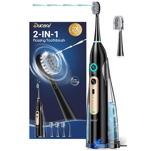 Professional Electric Toothbrush with Water Flosser Combo Set